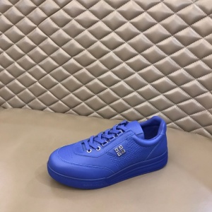 $89.00,Givenchy G4 Leather Sneakers In Ocean Blue Sneakers For Men # 271546