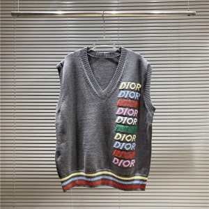 $42.00,Dior V Neck Vest Sweaters Unisex # 272674