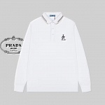 Prada Long Sleeve Polo Shirts For Men # 272539, cheap Long Sleeved Prada
