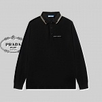 Prada Long Sleeve Polo Shirts For Men # 272543, cheap Long Sleeved Prada