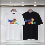 Louis Vuitton Short Sleeve T Shirts Black Unisex # 272631, cheap Short Sleeved