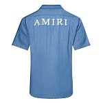Amiri Denim Short Sleeve T Shirts Unisex # 272634, cheap Amiri Shirts