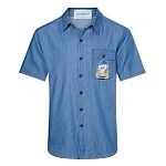 Casablanca Denim Short Sleeve Shirts Unisex # 272649