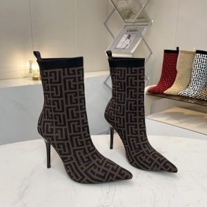 $75.00,Balmain Knitted Ankle Boots For Women # 272792