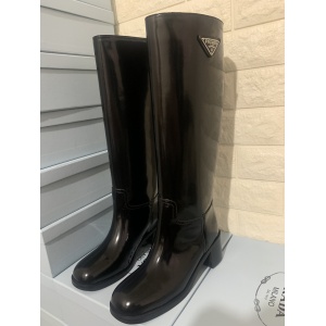 $119.00,Prada Patent Leathe High Boots For Women # 272810