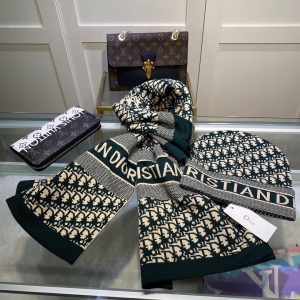 $35.00,Dior Wool Hat Scarf Set Unisex # 273186