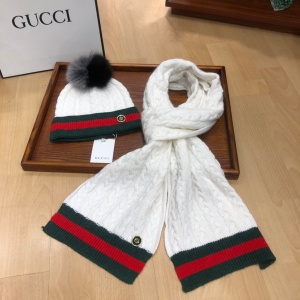$45.00,Gucci Wool Hat And Scarf Set Unisex # 273231