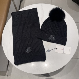 $43.00,Moncler Wool Hat And Scarf Set Unisex # 273538
