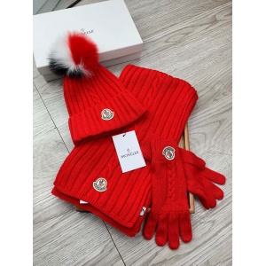 $54.00,Moncler Wool Hat Glove Scarf Set Unisex # 273543
