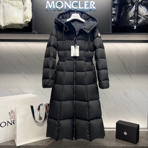 $199.00,Moncler Womens Black Faucon Hooded Quilted Shell Down Coat # 274270