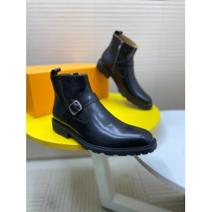 $99.00,Louis Vuitton Cowhide Leather Boots For Men # 274322