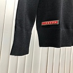 Prada Round Neck Sweaters Black For Men # 272787, cheap Prada Sweaters