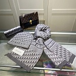 Dior Wool Hat Scarf Set Unisex # 273182