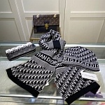 Dior Wool Hat Scarf Set Unisex # 273184