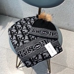 Dior Wool Hat Scarf Set Unisex # 273189, cheap Dior Wool Hats
