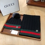 Gucci Wool Hat And Scarf Set Unisex # 273232, cheap Gucci Wool Hats