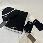 Louis Vuitton Wool Hat Glove Scarf Set Unisex # 273305, cheap Louis Vuitton Hats