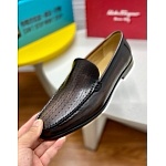 Ferragamo Cowhide Leather Loafer For Men # 274342, cheap For Men