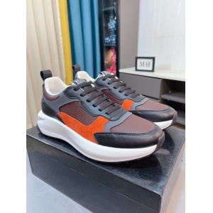 $89.00,Hugo Boss Cowhide Leather Low Top Sneakers For Men # 274567