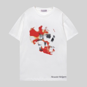 $25.00,McQueen Short Sleeve T Shirts For Men # 274616