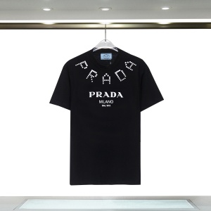 $27.00,Prada Short Sleeve T Shirts For Men # 274687