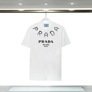 $27.00,Prada Short Sleeve T Shirts For Men # 274688