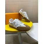 Louis Vuitton Monogram Embroidered Lace Up Sneaker For Men  # 274435