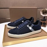 Burberry Canvas Lambsink Lined Low Top Sneakers For Men # 274489