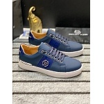 Philipp Plein Cowhide Leather Low Top Sneakers For Men # 274532