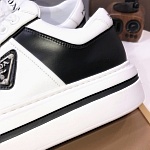 Prada Cowhide Leather Low Top Sneakers For Men # 274533, cheap Prada Shoes For Men