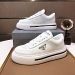 Prada Cowhide Leather Low Top Sneakers For Men # 274534, cheap Prada Shoes For Men