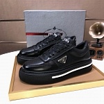 Prada Cowhide Leather Low Top Sneakers For Men # 274536