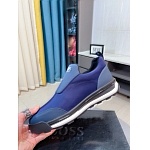 Hugo Boss Cowhide Leather Slip On Sneakers For Men # 274572, cheap Boss Sneakers