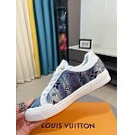 Louis Vuitton Cowhide Leather Lace Up Sneakers For Men # 274602, cheap For Men