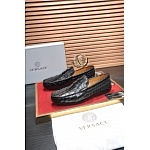 Versace Cowhide Leather Loafers For Men # 275029