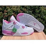 Air Jordan 4 Pink Oreo Sneakers Unisex in 275073