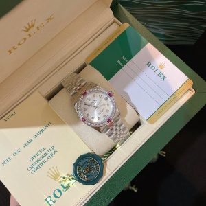 $125.00,Rolex 31mm Datejust Wristwatch Green Diamond For Women # 275592