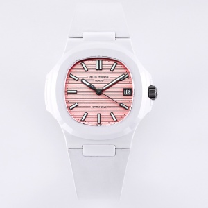$125.00,Patek Philippe Nautilus 40 mm Rubber Strap Pink Dial  Watch # 275620