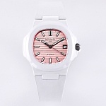 Patek Philippe Nautilus 40 mm Rubber Strap Pink Dial  Watch # 275620, cheap Patek Philippe Watch