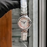 Ballon Bleu Ladies 33mm Automatic Silver Guilloche Diamond Watch For Women  # 275753