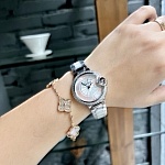 Ballon Bleu Ladies 33mm Automatic Silver Guilloche Diamond Watch For Women  # 275756, cheap Cartier Watches