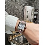Cartier Stainless Steel Santos Dumont Quartz Watch Pink For Women # 275841, cheap Cartier Watches