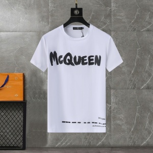 $25.00,McQueen Short Sleeve T Shirts For Men # 277204