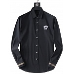 Versace Anti Wrinkle Elastic Long Sleeve Shirts For Men # 277529, cheap Versace Shirts