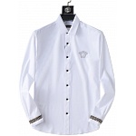 Versace Anti Wrinkle Elastic Long Sleeve Shirts For Men # 277530