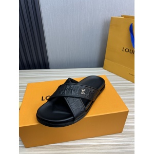 $79.00,Louis Vuitton Leather Slipper Unisex # 278861